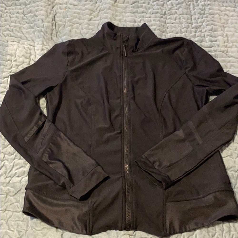Black athletic zip up